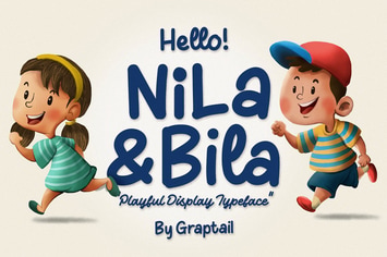 Hello! Nila & Bila Typeface