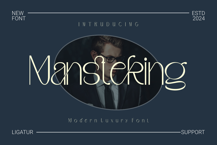 Mansteking - Modern Luxury Font