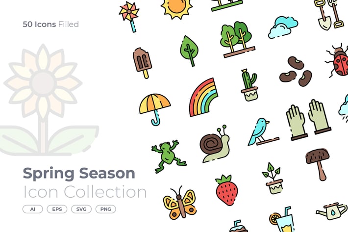 Spring Season Filled Icon