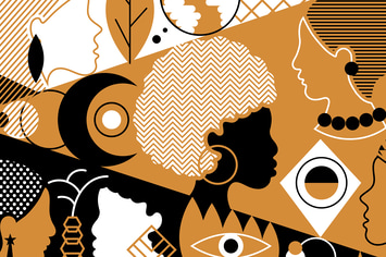 Woman Fashion Diversity Illustration