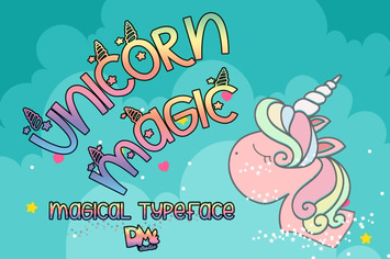 Unicorn Magic - Magical Typeface 