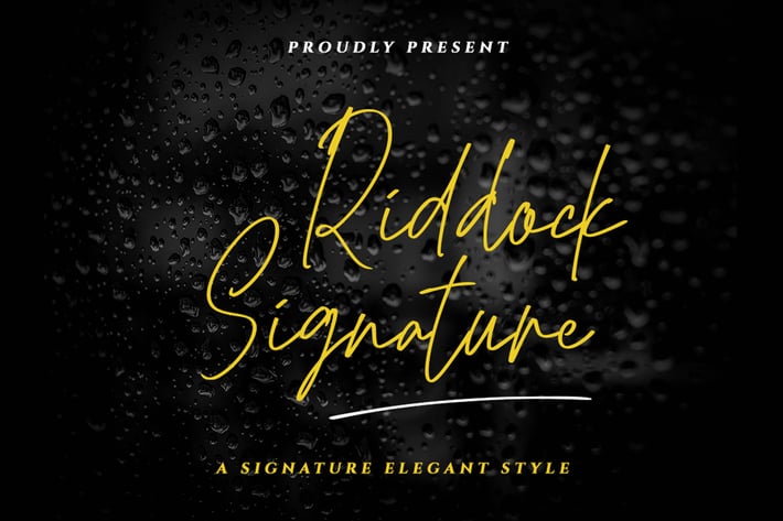 Modern Elegant Signature font
