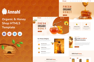 Annahl - Organic & Honey Shop HTML5 Template