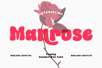 Manrose Handwritten Font
