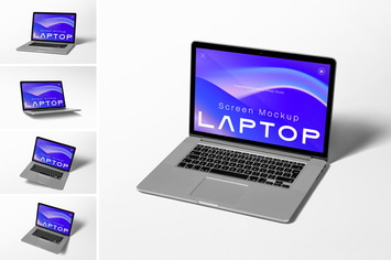 Laptop Screen Mockup PSDs