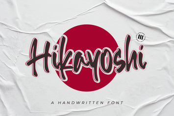 Hikayoshi - An Inky Handwritten Font