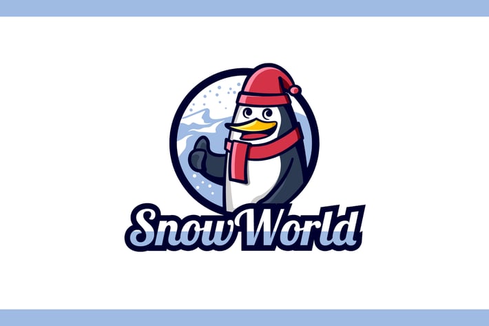 Penguin Mascot Character Logo
