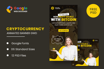 Bitcoin Animated Banner Google Web Designer