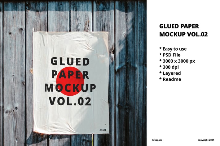 Glued Paper Mockup Vol.02