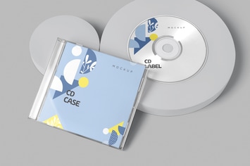 CD Label & Case Mockups