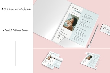 A4 Resume Mock-Ups