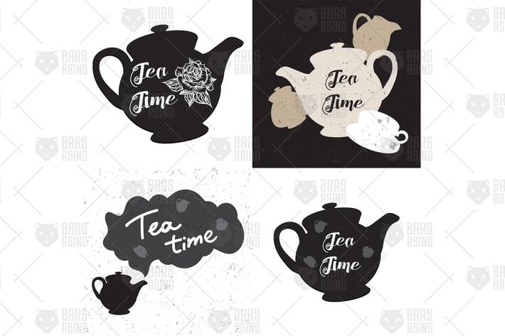 English Tea Time In Teapot