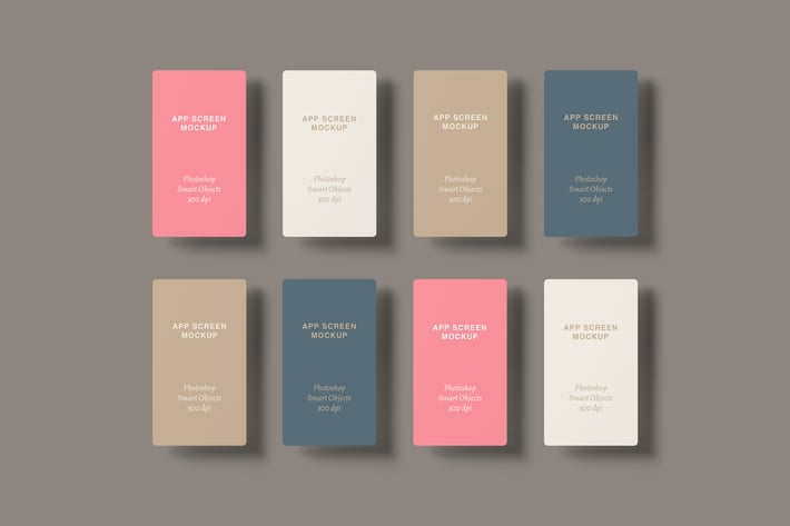Mobile App Screens Mockup