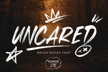 Uncared - Brush Rough Font