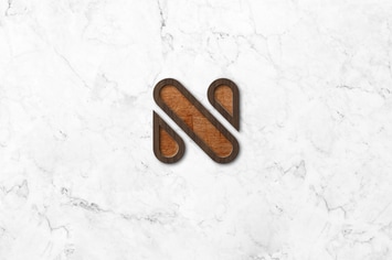 Wood Enamel Pin Mockup