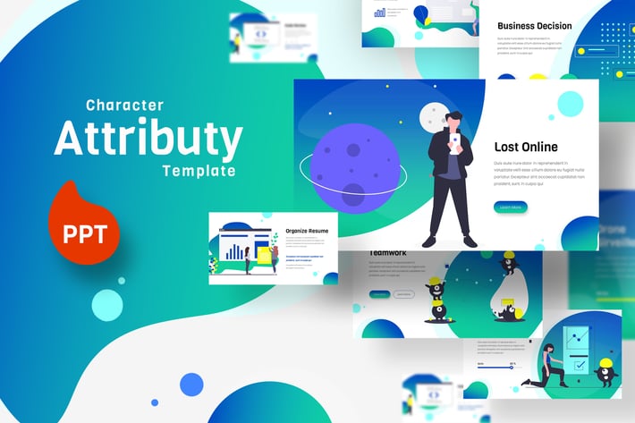 Attributy Character Powerpoint Template
