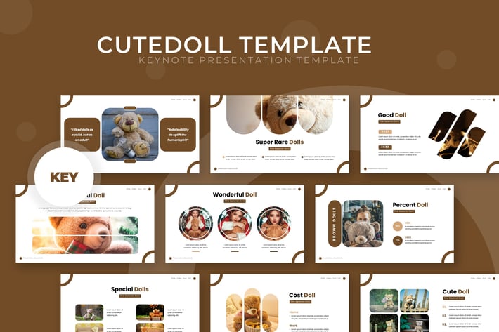 Cute Doll - Keynote Template