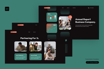 Black Green Orange UI UX Annual Report|001