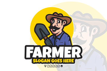FARMER LOGO MASCOT