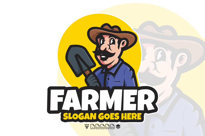 FARMER LOGO MASCOT