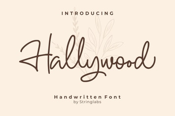 Hallywood - Handwritten Script Font