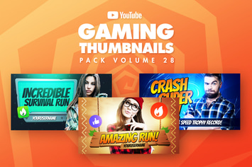 Gaming Youtube Thumbnails Pack 28