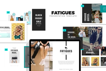 Fatigues : Fashion & Model Lookbook Powerpoint