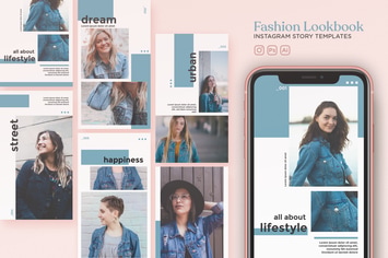 Fashion Lookbook Instagram Story Templates