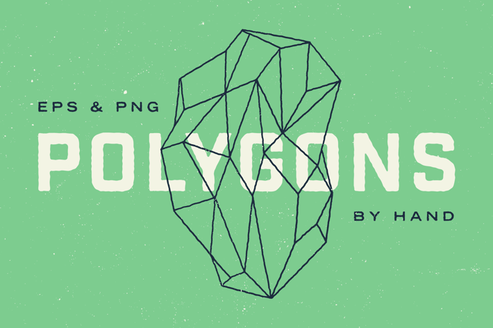 Hand Illustrated Geometric Polygons