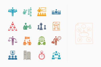 Business & Management Icons 2 - Colored Series