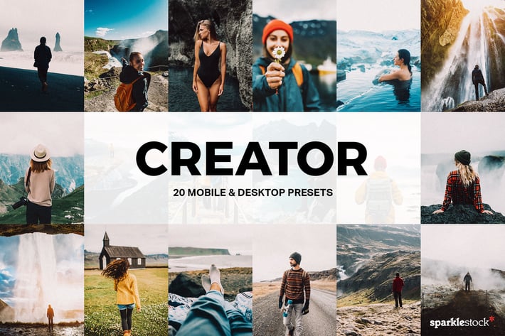 20 Creator Lightroom Presets and LUTs