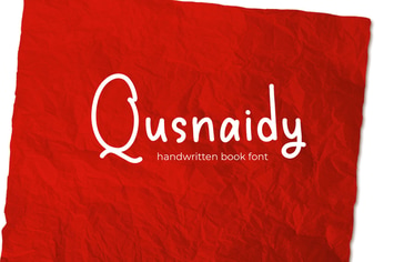 Qusnaidy - Handwritten Book Font