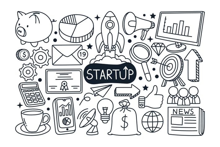 Start Up Doodle Illustration
