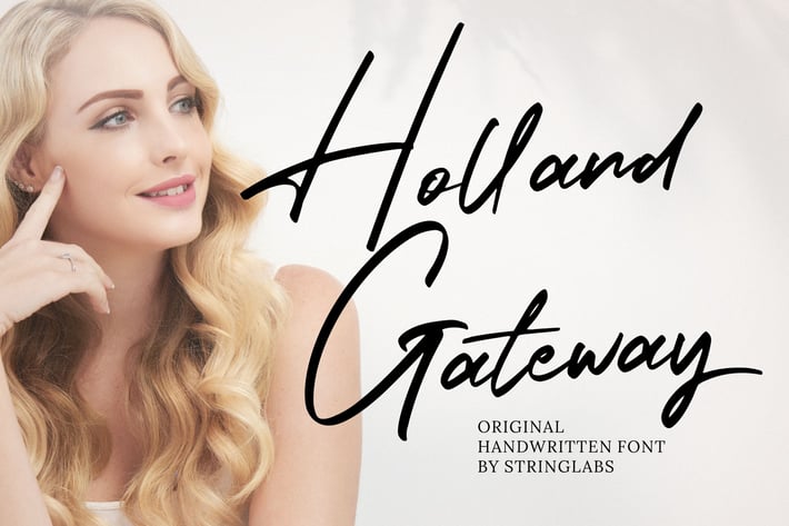 Holland Gateway - Handwritten Script Font