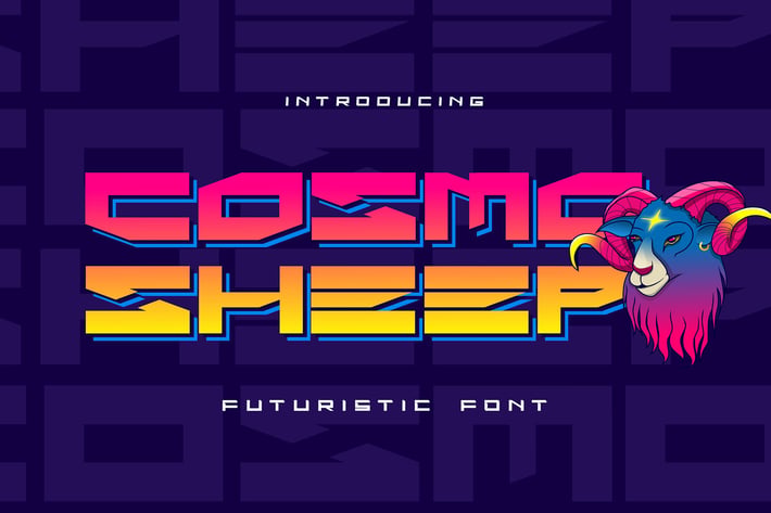 Cosmo Sheep - Futuristic Font