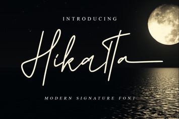 Hikatta - Casual Signature Font