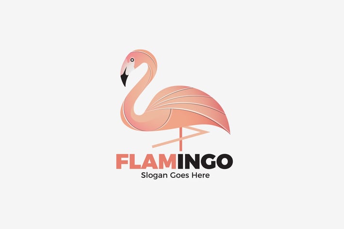 Flamingo Animal Logo