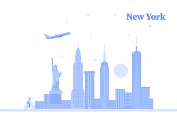 Vector City Illustration - New York skyline