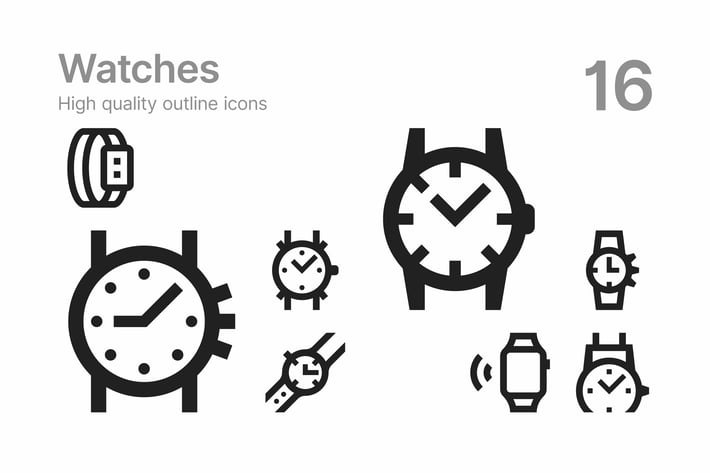 Watches Icons