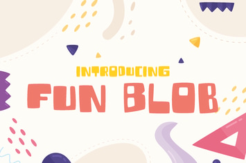 Fun Blob - funny kids font