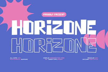 Horizone - Display Handwritten Font TT
