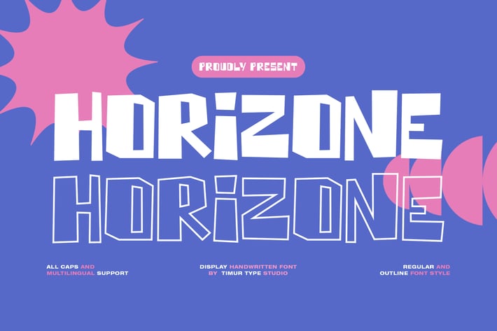 Horizone - Display Handwritten Font TT