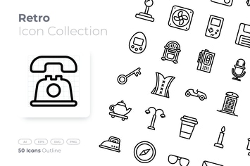 Retro Outline Icon