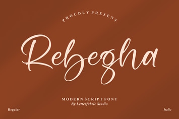 Rebegha Modern Script Font