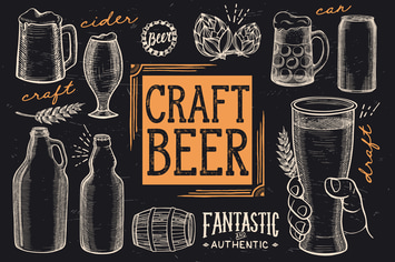 Beer Doodle Elements
