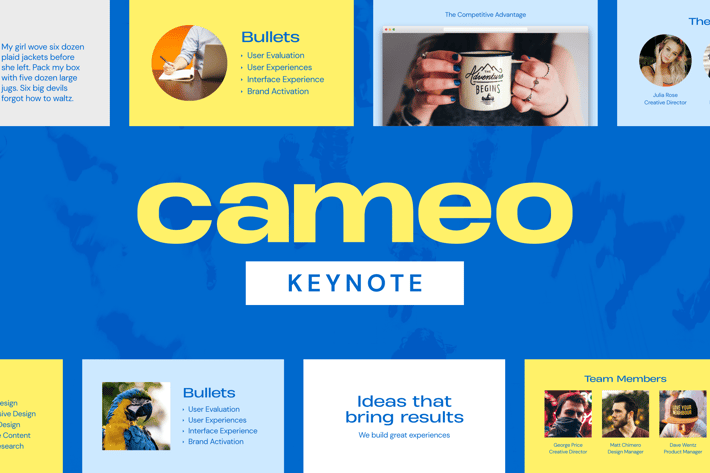Cameo — Keynote Presentation Template