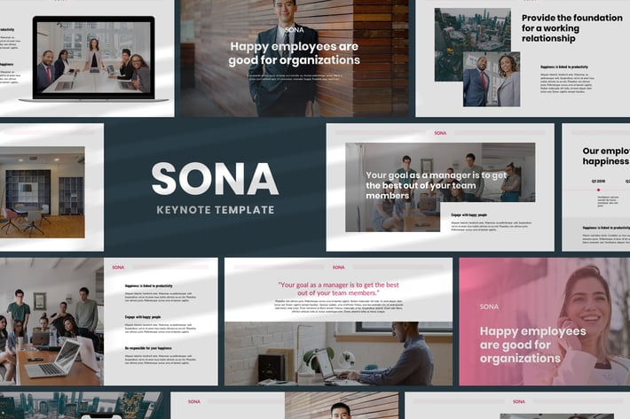 Sona - Minimal Keynote Template