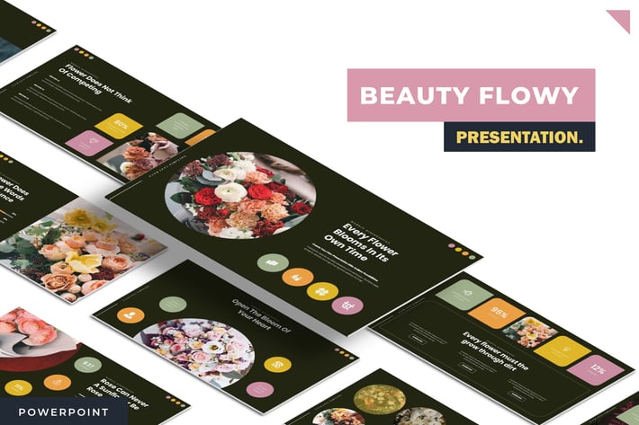 Beauty Flowy  - Powerpoint Template