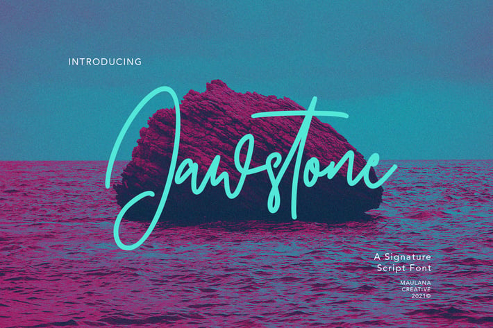 Jawstone Signature Font