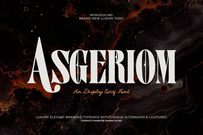 Asgeriom - Display Serif Font